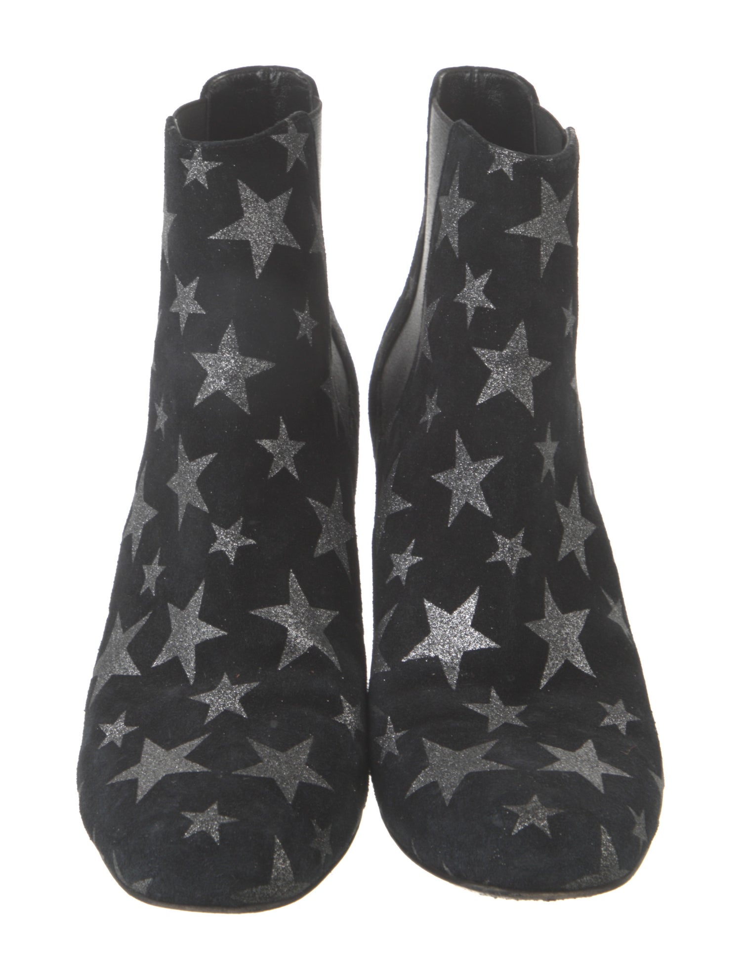 Saint Laurent Signature Logo Suede Chelsea Boots